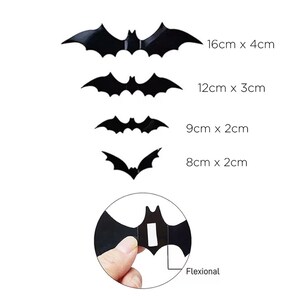 Halloween Arch Black Bats Blood Red Gold Black Confetti Balloon Bundle Horror Sinister Halloween DIY Garland Scary Party Decoration image 6