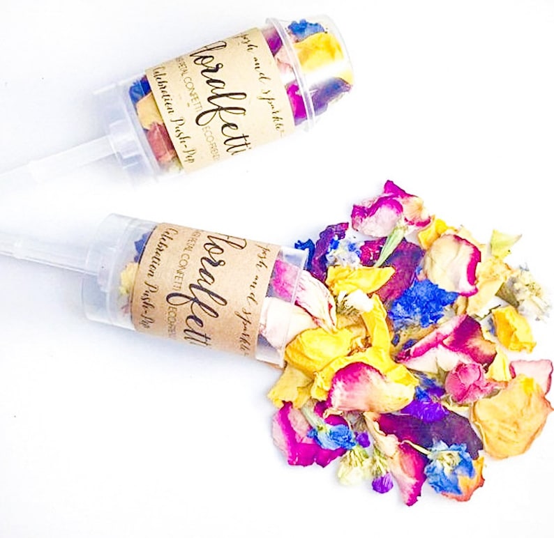 Flower Confetti Popper Biodegradable Confetti Poppers Etsy