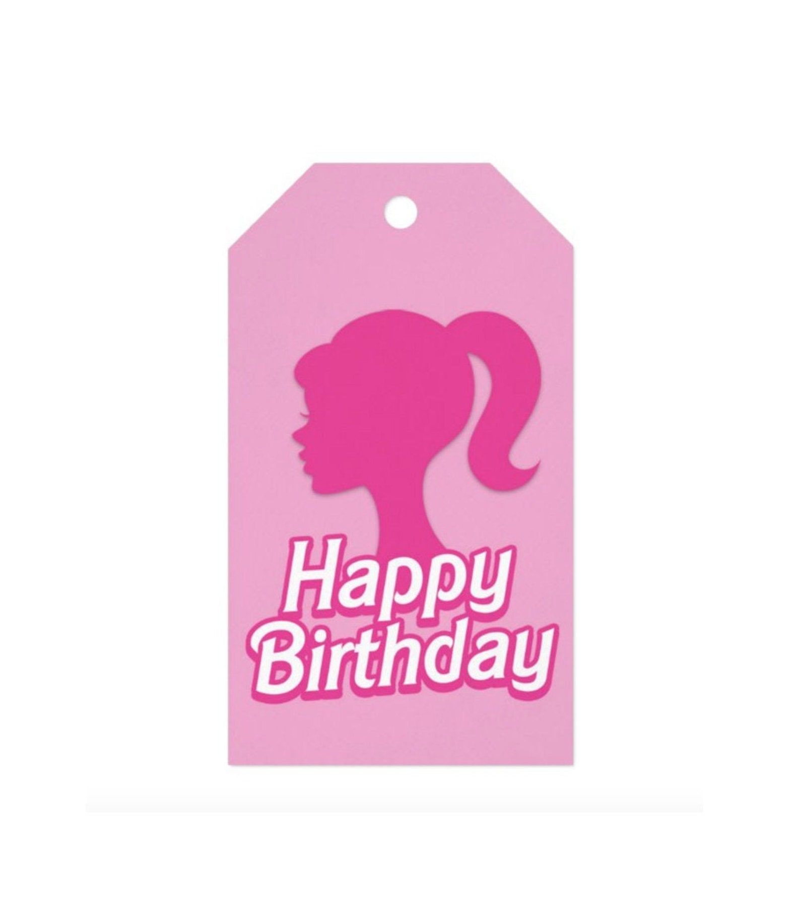 Pink Barbie Tags for Gifts Barbie Theme Birthday Party Gift | Etsy
