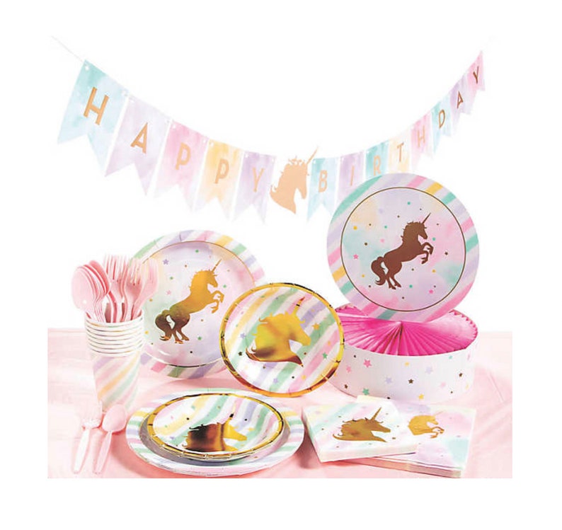 Unicorn Birthday Magical Unicorn Favors Unicorn Birthday Favors Magical Unicorn Party in a Box Unicorn Birthday Invitations