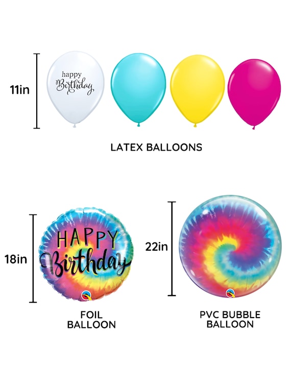 Bouquet de globos Feliz Cumpleaños dots colores - Globofiesta
