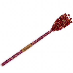 Vrai Fleur Pétale Mariage Confetti Rouge Roses séchées dans une baguette réutilisable Pétales biodégradables Engagement romantique Élégant Confetti Jeter
