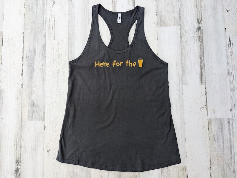 Here for the Beer Women's Racerback Tank