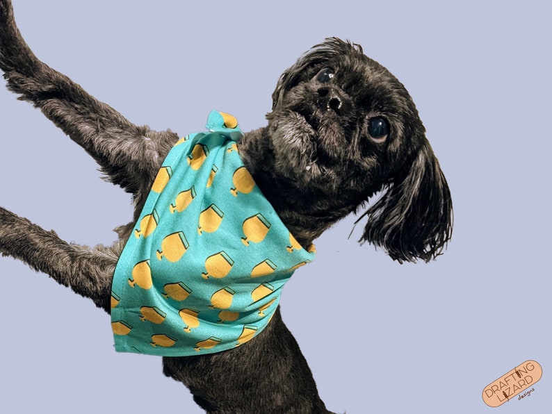 Craft Beer Tulip Snifter Glass Pattern Dog Bandana