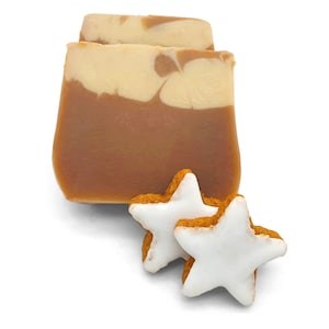 Cinnamon star soap - nourishing body soap - vegan, plastic-free and without palm oil