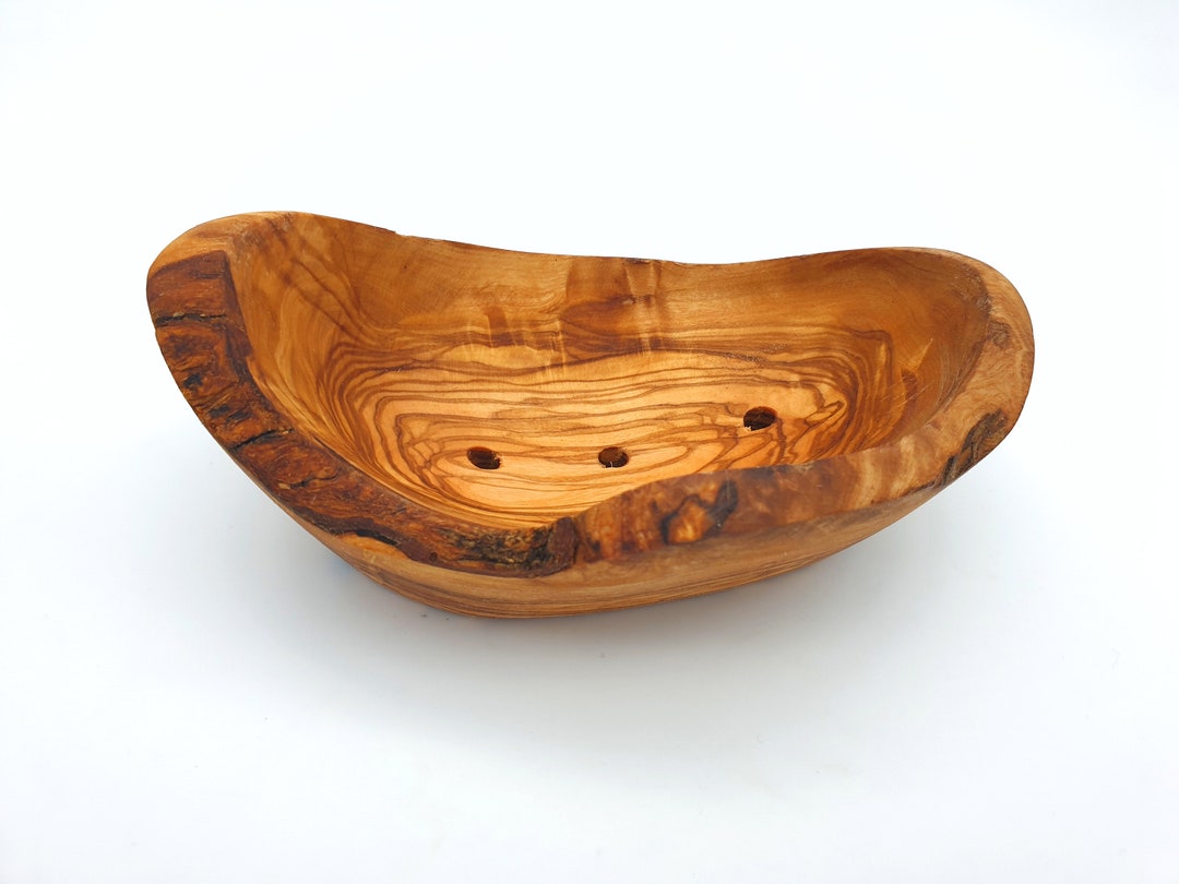 Olive Wood Soap Dish Rustic - Etsy