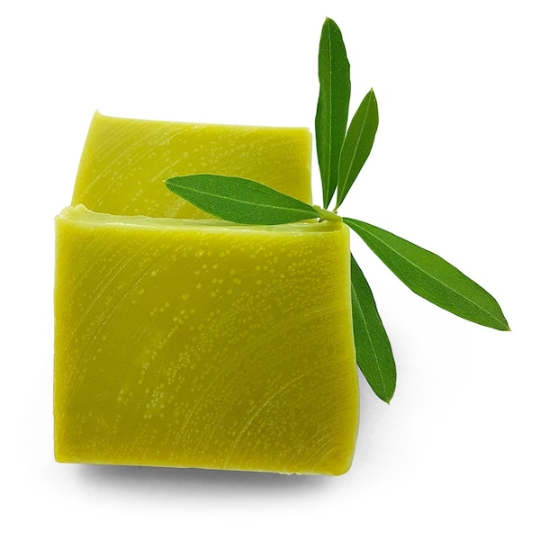 Shaving soap green tea - vegan, palm oil-free and without plastic