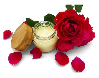 Bálsamo de manos de rosas - muy rico para pieles secas - vegano, sin aceite de palma y sin plástico