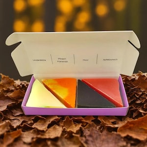 Natural soaps Four seasons in the gift box - vegan, plastic-free and without palm oil
