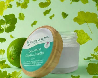 Deocreme Ginkgo Limette - vegan, palmölfrei und ohne Plastik