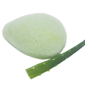 Spugna viso Konjac con aloe vera - vegana - per tutti i tipi di pelle
