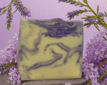 Lavender Sole Soap - facial soap for blemished skin - vegan, free of palm oil and without plastic