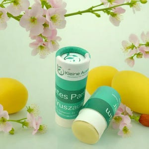 Perfume sólido Citrus Magic en tubo de cartón: vegano, sin aceite de palma, sin aceite mineral y sin crueldad animal
