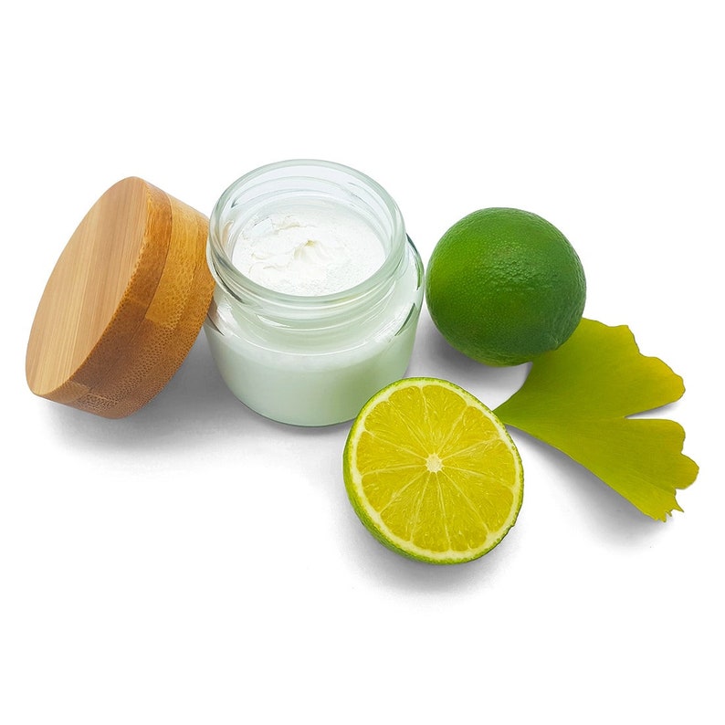 Deocreme Ginkgo Limette vegan, palmölfrei und ohne Plastik Bild 1