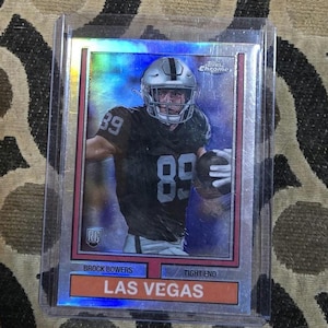 Brock bowers topps chrome  brock bowers  sliver 1974 insert