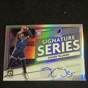 Xavier tillman  optic signature series autograph card