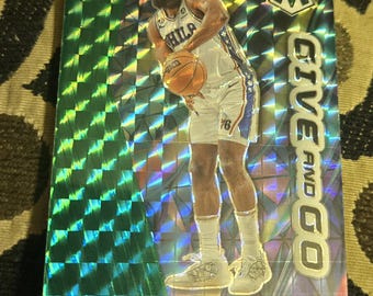James harden green  prizm give and go card