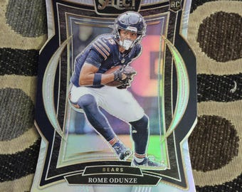 Rome odunze sliver diecut select prizm card