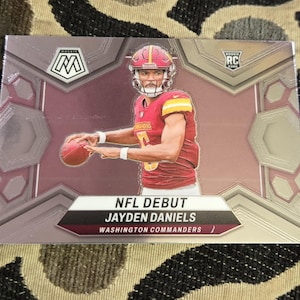 Jayden daniels mosaic nfl debut rookie card