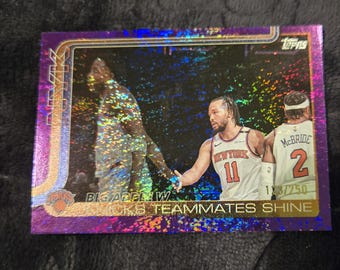 Newyork Knicks purple shimmer card #/250