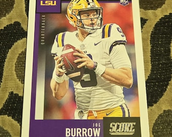 Joe burrow score rookie card