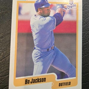 Bo jackson fleer 1990 card