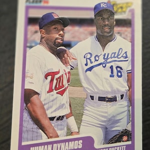 Bo jackson/Kirby puckett  1990 fleer human dynamos