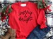 Merry and Bright Christmas Crewneck sweatshirt - Boyfriend sweater - sweatshirts for women - sweatshirt with sayings 