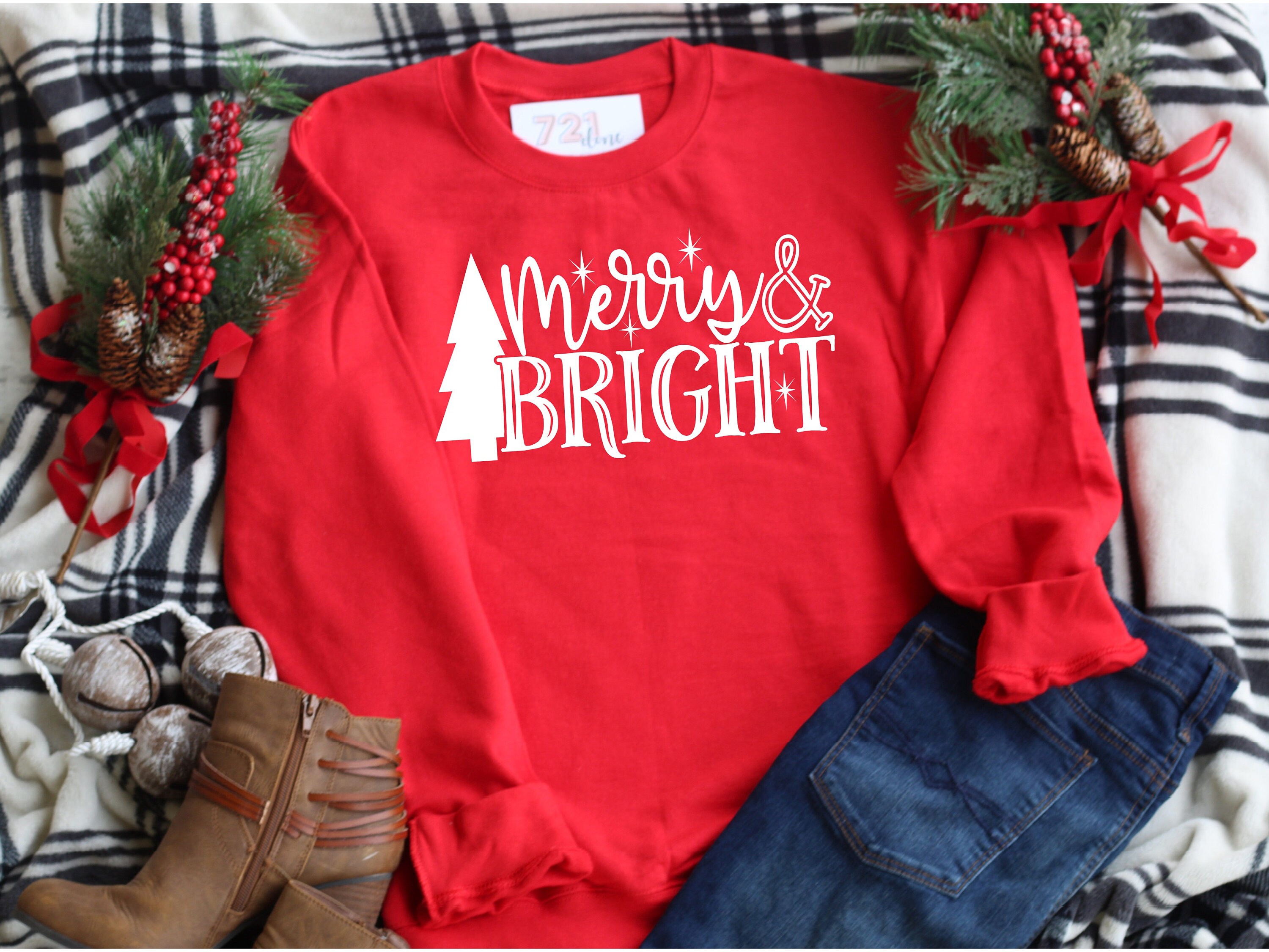 Crewneck Christmas Sweatshirt for Women 