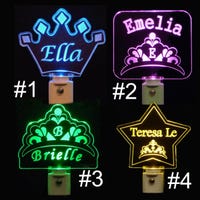 Personalized Princess LED Lamp - Etsy