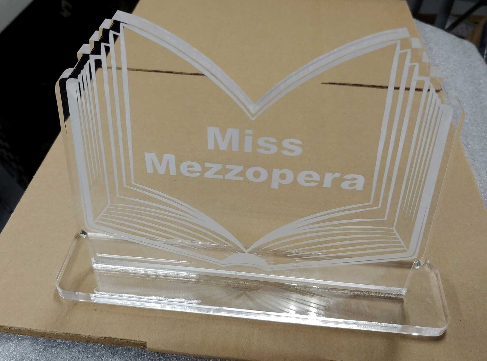 Personalized Plaque With Book Designed Laser Engraved Etsy