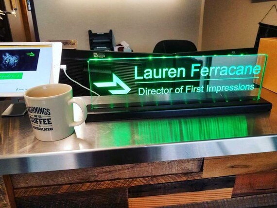 Personalized Name Plate Desk Sign Color Changing Usb Led Etsy Personalized Name Plate Desk Sign Color Changing Usb Led Etsy