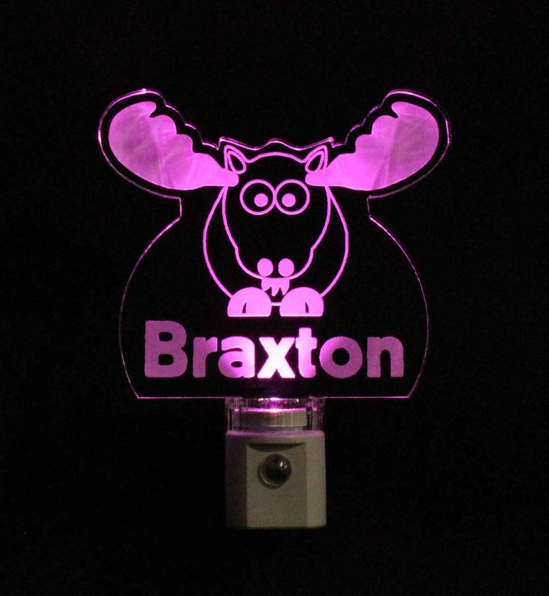 Animal light zoo animals gift for boys Moose Personalized Night Light LED Kids Lamp