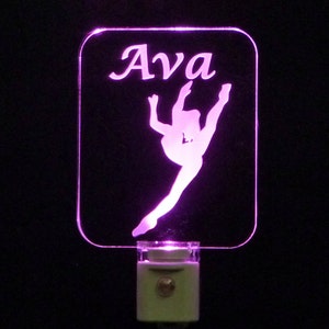 Girls Ballerina Dancer LED Personalized Night Light - Lamp