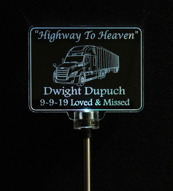 Truck Driver Gift in Loving Memory Memorial Gift Sympathy Gifts Engraved  Sympathy Gift Trucker Gift Truck Driver Memorial 