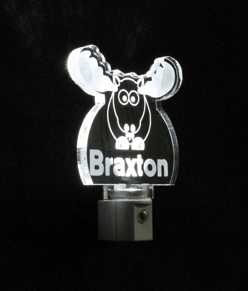 Animal light zoo animals gift for boys Moose Personalized Night Light LED Kids Lamp