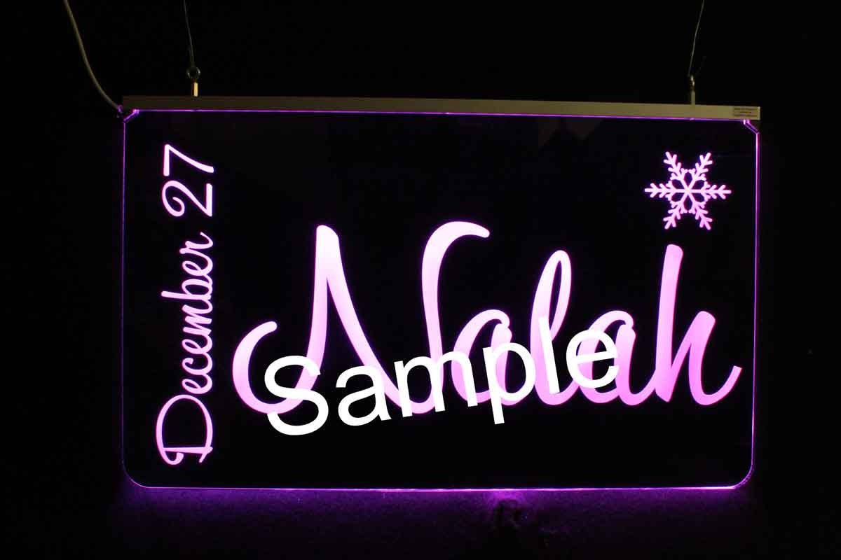 21.25" x 13" Multi-Color Changing Personalized LED Sign-Design your own Sign 