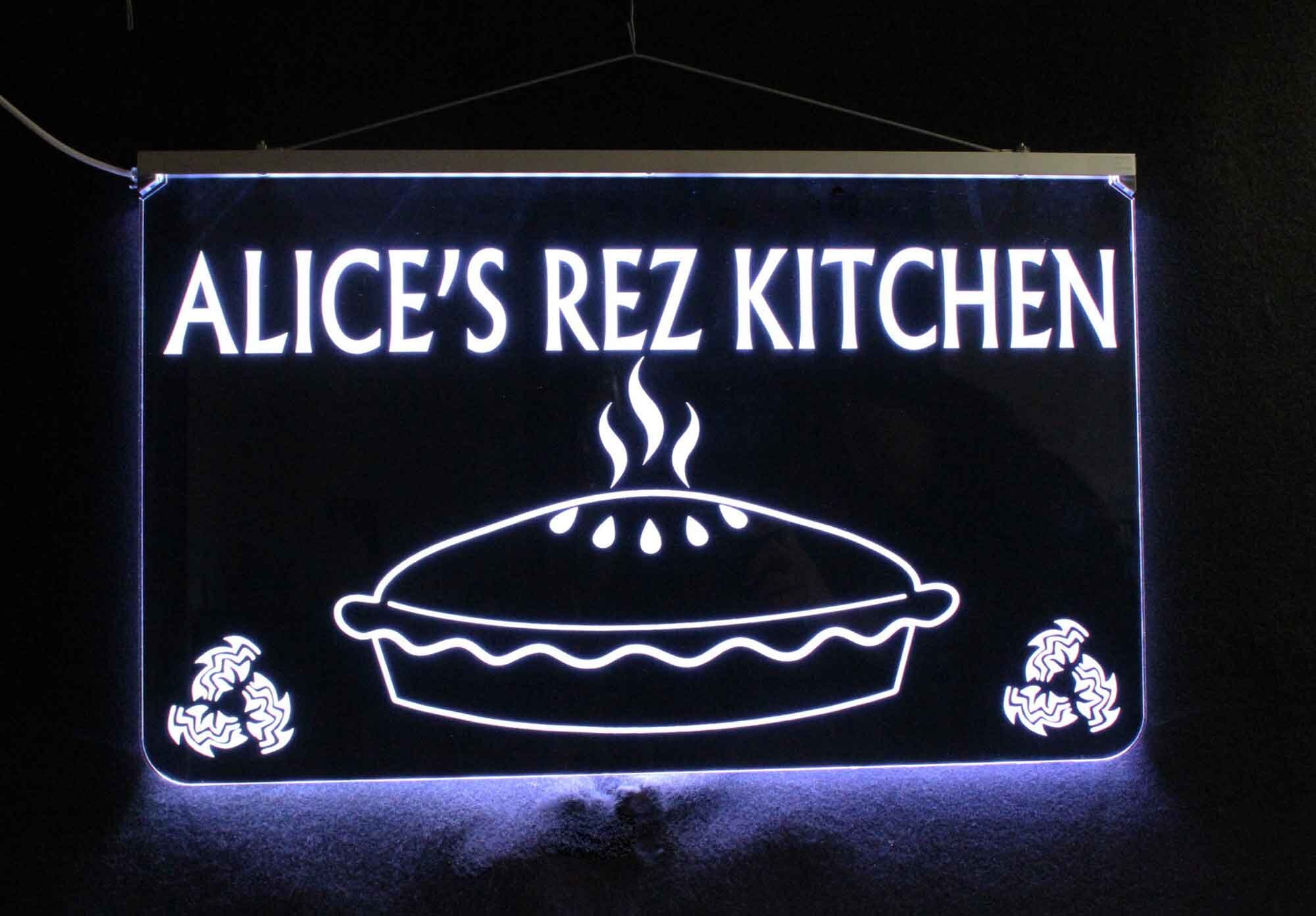 Personalized Lighted Kitchen Sign LED Neon She cave sign Etsy