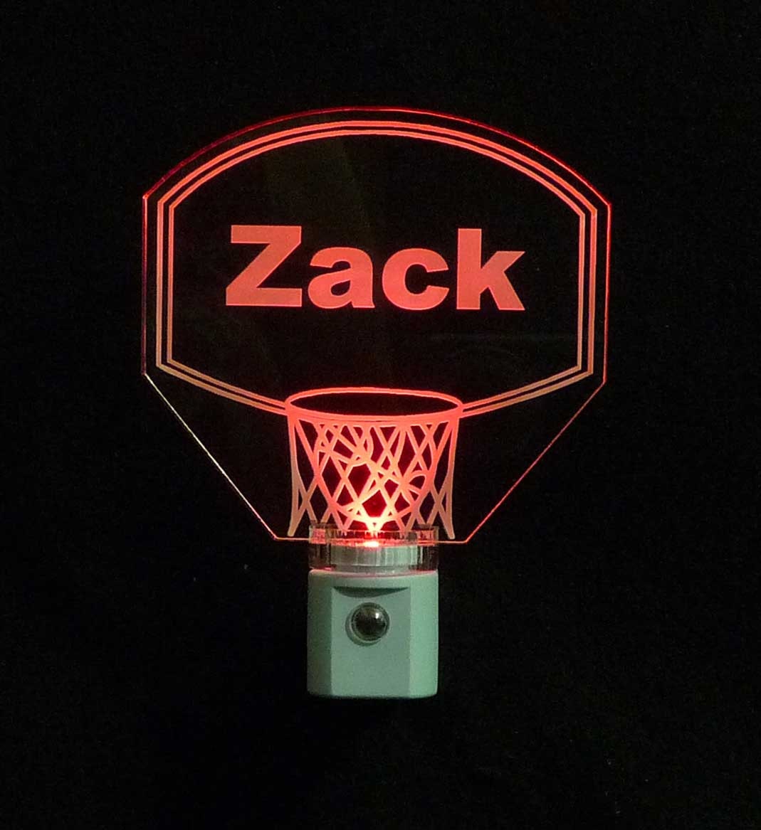 Personalized Basketball Hoop LED Night Light Kids Lamp Etsy