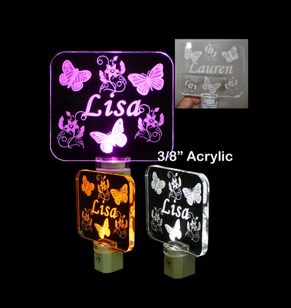 Personalized 3//8/" acrylic Soccer Ball LED Acrylic Night Light
