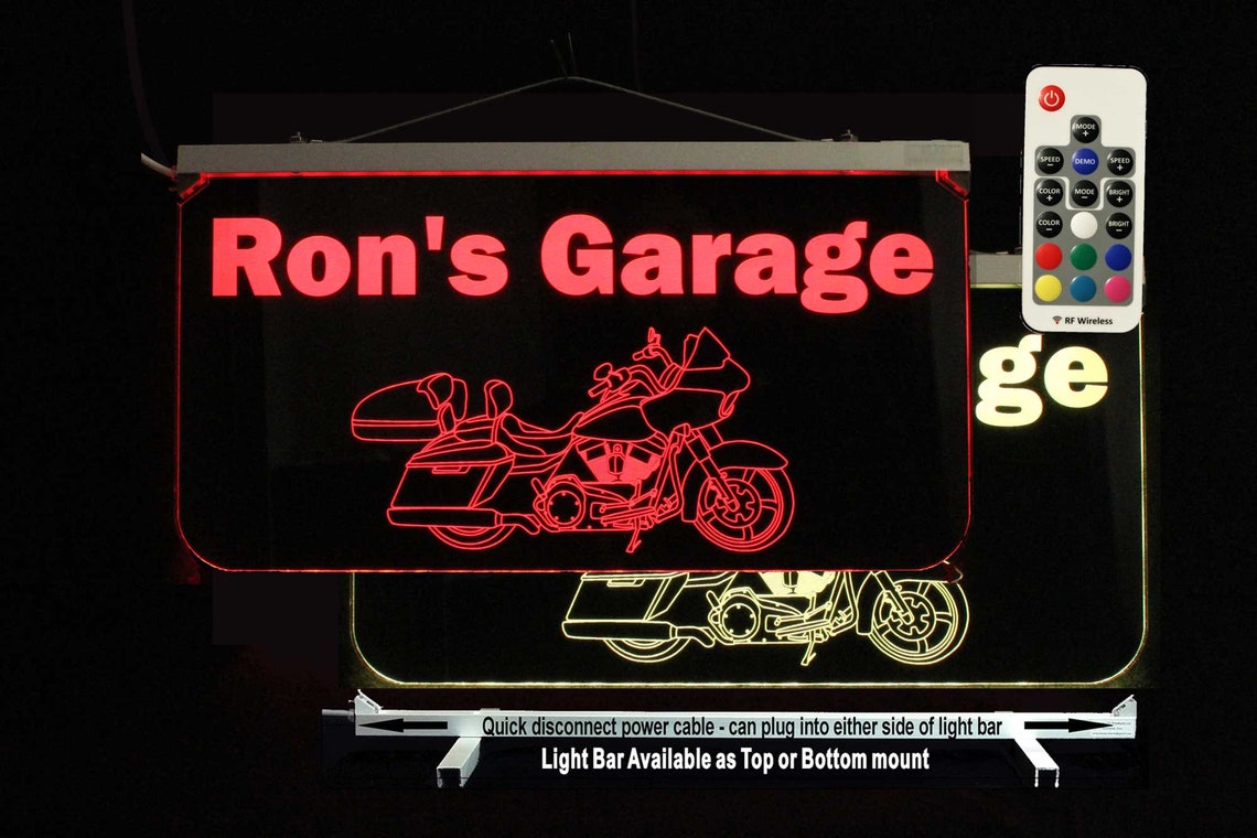 Señal de motocicleta personalizada garaje de la cueva del | Etsy