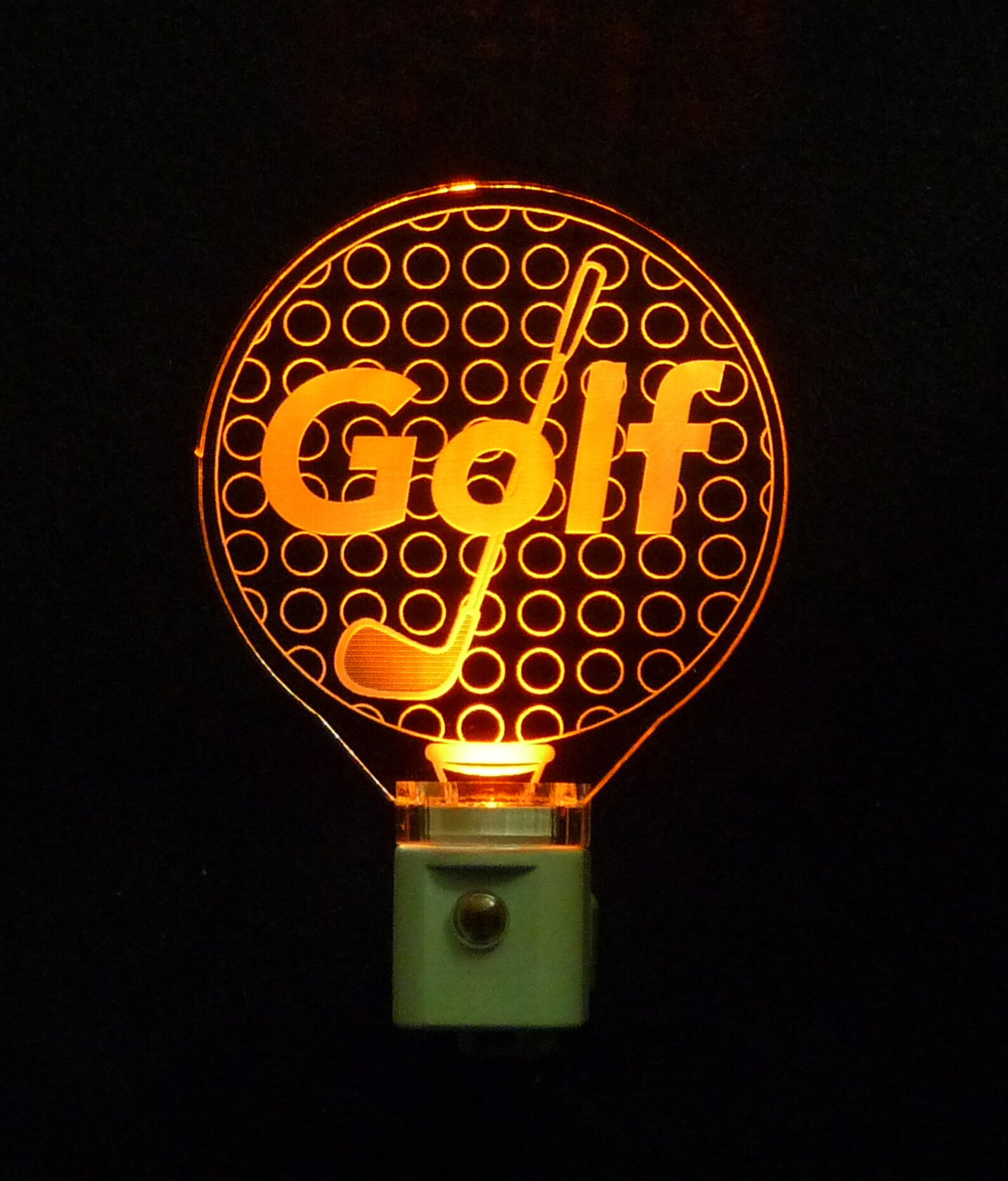 Personalized Golf Ball Night Light Gift for Dad Kids Gift Etsy