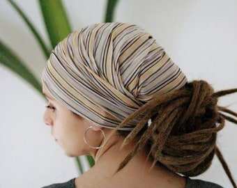 Dreadlock Tube Mens Girls Dreadband Striped Headband Wide Yoga Headband Namaste Earthy Headwrap Head Sock Dread Sock Dreadlock Accessories