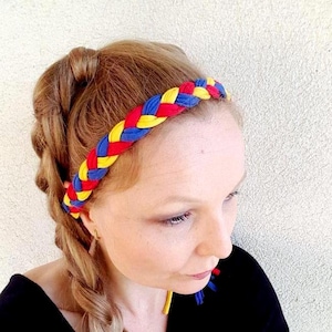 Kolumbianische Flagge Quinceañera Geschenk Kolumbien Stirnband Team Stirnband Softball Stirnband kolumbianischen Mädchen Kolumbien Fußball Haarband Haarschmuck