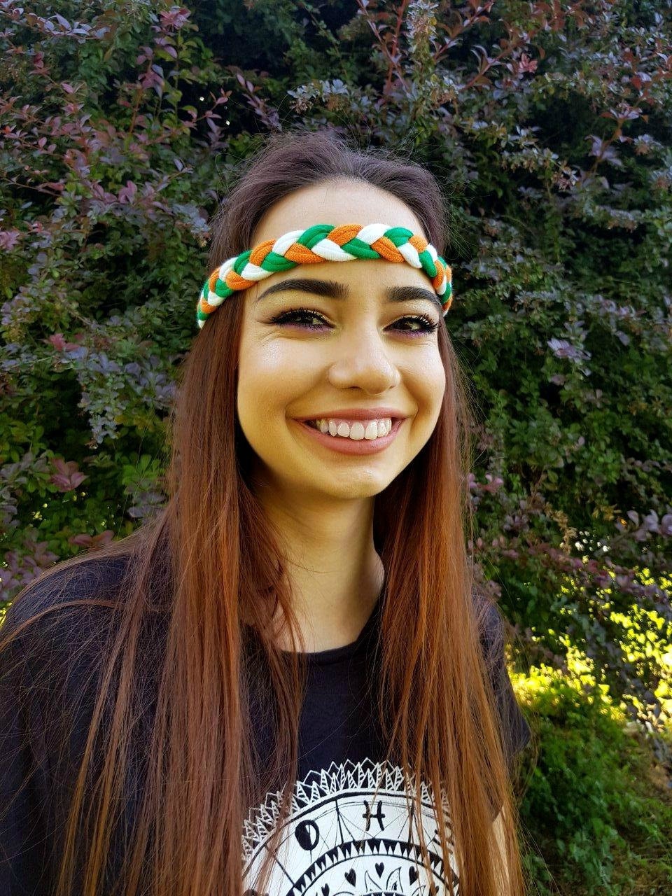 SCHEDA EMISSIONE CAPELLI Fascia irlandese festa San Patrizio EUR 6,48