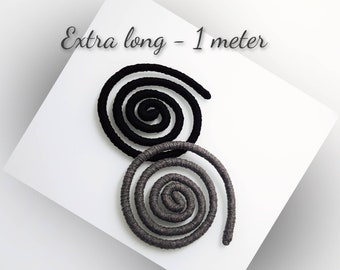 Extra Lang 1 Meter SPIRALOCK Bendable Dread Tie Zopfhalter Dreadkrawatte Lange dicke Dread Wraps Spiralocks Haargummi Wired Hairtie Dreadtie Dreads