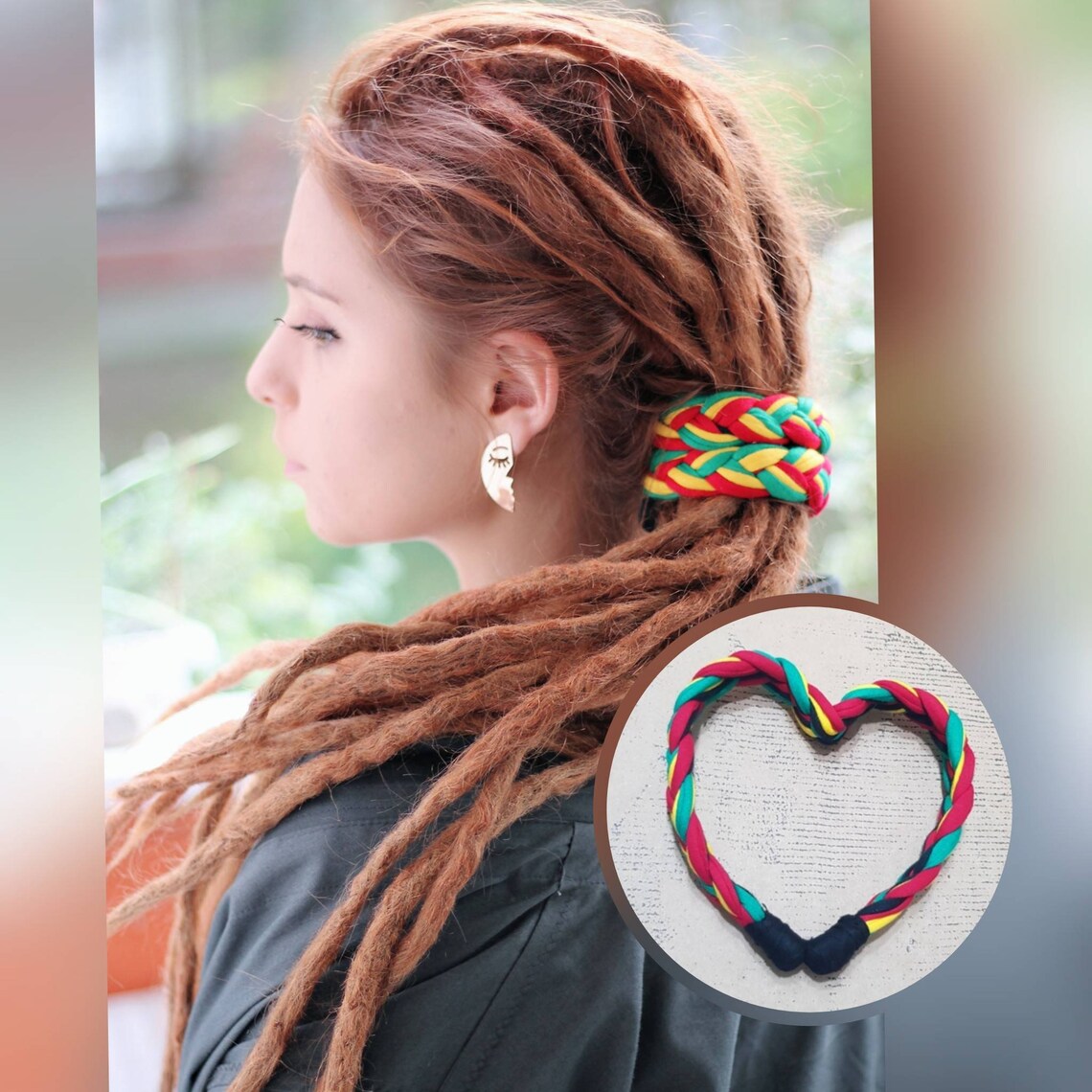 RASTA Braid Spiral Hair Tie SPIRALOCK Bendable Braid Tie Dread Etsy