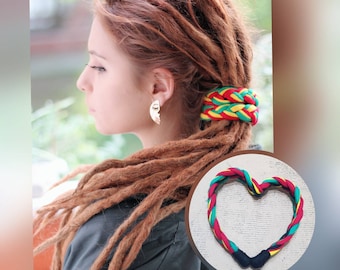 RASTA trenza espiral Coletero con cierre en espiral Trenza flexible Coletero para rastas Coletero con alambre para rastas Coletero con cierre en espiral Rasta Coletero para rastas Alambre para cabello