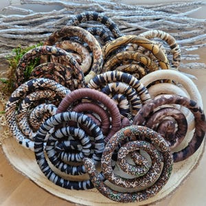 EARTHY loc tie biegsam Dreadkrawatten Dreadlock Accessoires Lok Accessoires Lok Schmuck Dreads Beste Dreadkrawatte Spirale für Dreads Spiralhaargummi