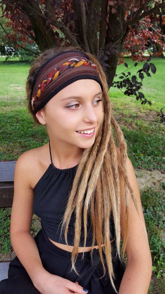 Autumn Headband Earth Headband Head Scarf Yoga Turban  display picture 3